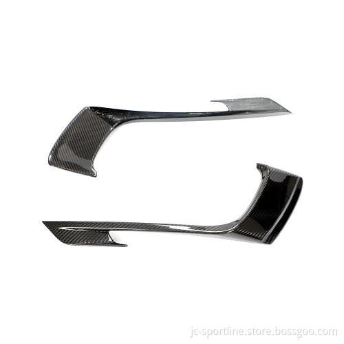 Carbon Fiber Front Bumper Air Intake for Porsche 718 Boxster/Cayman 2016-2019 Fog Light Trim